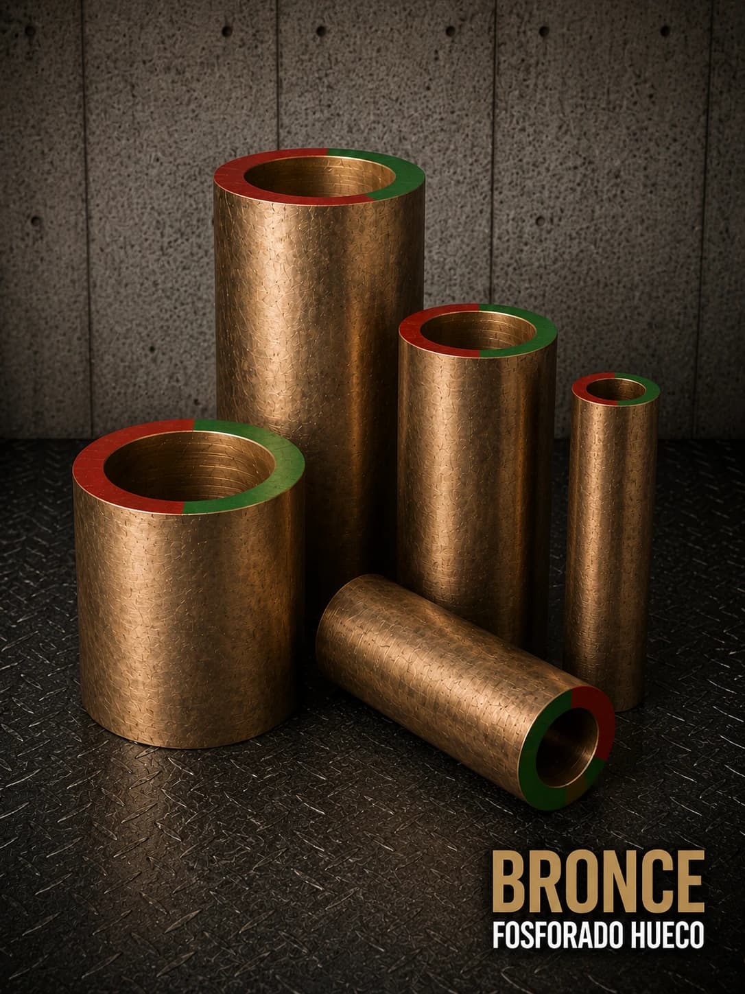Bronce fosforoso hueco