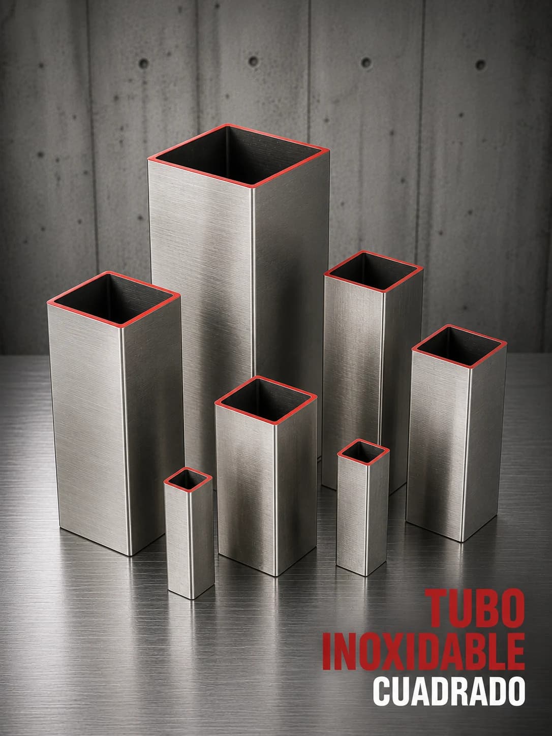 Tubo inoxidable cuadrado