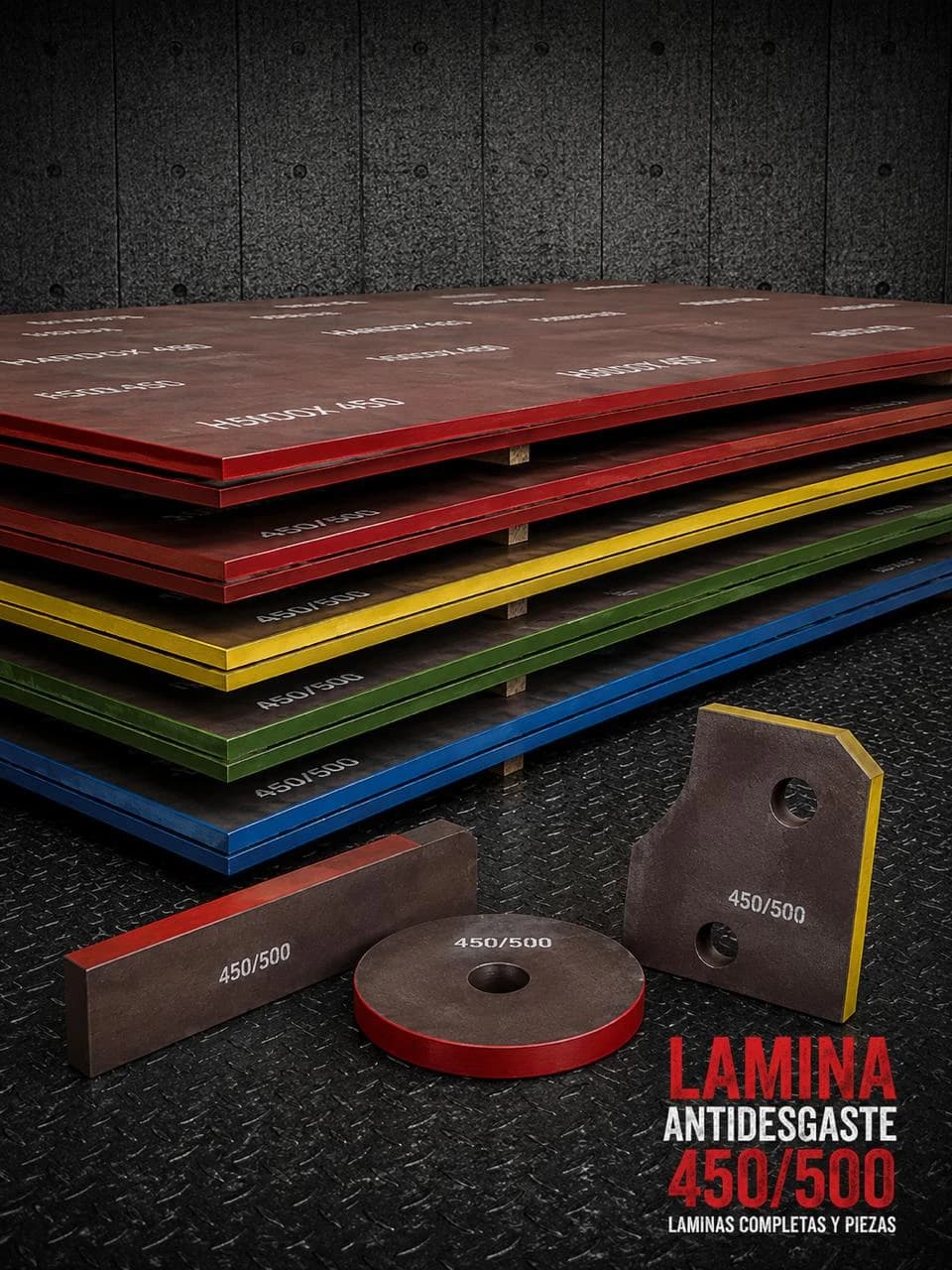 Láminas antidesgaste 450 / 500